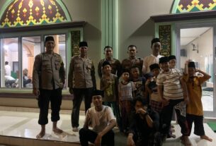 Berikan Keamanan dan Kenyamanan Saat Sholat Tarawih, Polresta Bandar Lampung Amankan Sejumlah Masjid