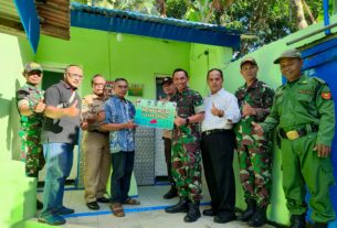 Dandim 0735/Surakarta Serahkan Hasil Renovasi MCK Umum di Wilayah Kecamatan Laweyan