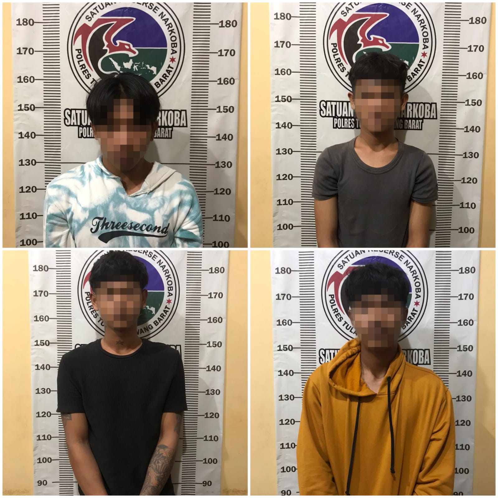 Empat pemuda pemakai dan pengedar ganja ditangkap Polisi