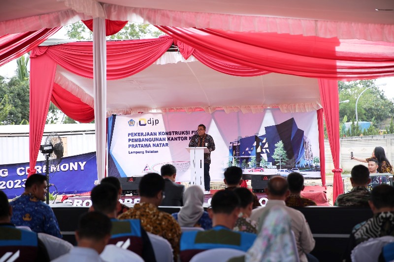 Gubernur Arinal Apresiasi Dirjen Pajak atas Pembangunan Kantor Pelayanan Pajak Pratama di Natar Lampung Selatan