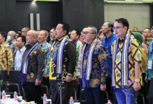 Gubernur Lampung Dampingi Menteri Perdagangan RI Buka Rapat Kerja Kementerian Perdagangan Di Provinsi Lampung