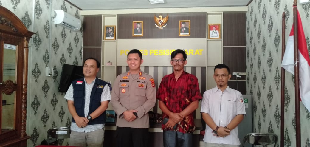 Kapolres Pesisir Barat sambut baik kedatangan Bawaslu Pesisir Barat