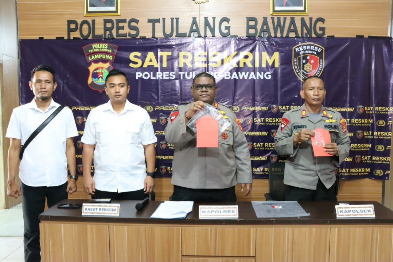 Kapolres Tulang Bawang Ungkap Modus Pencurian Mobil Pick Up di Menggala Tengah