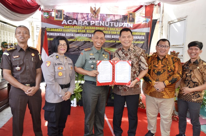 Karya Bhakti Daerah (KBD) Tahap I , II, Dan III Tahun 2023 di Wilayah Kodim 0735/Surakarta Hari Ini Resmi Ditutup