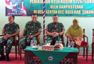 Kunker Danpusterad Tinjau Bedah RTLH Milik Ibu Mikem di Desa Gentan