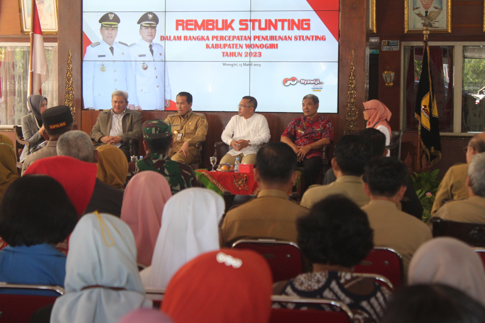 Menuju Wonogiri Zero Stunting Tahun 2024, Dandim 0728/Wonogiri Hadiri Rembuk Stunting