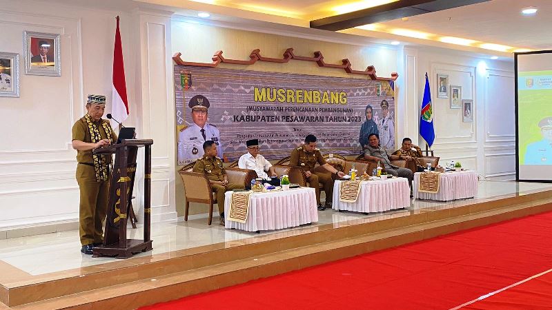 Musrenbang RKPD Tahun 2024 Pesawaran, Kepala Bappeda Provinsi Lampung: Perlu Komitmen Bersama Menurunkan Angka Kemiskinan