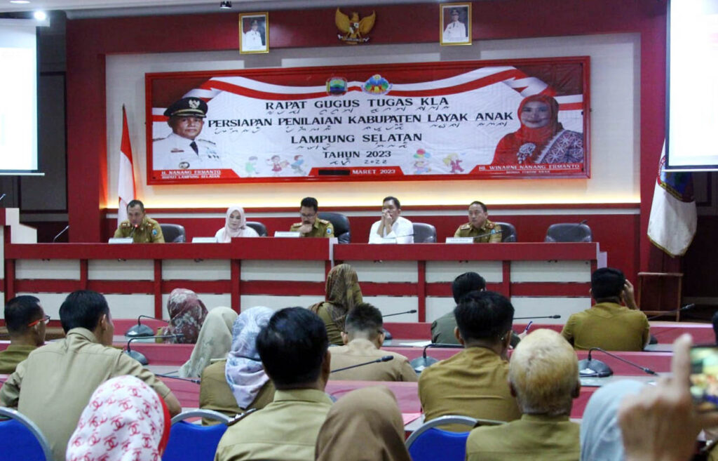 Pemkab Lampung Selatan Gelar Rapat Gugus Tugas Kabupaten Layak Anak