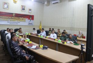 Pemprov Lampung Mengikuti Rapat Koordinasi Pengendalian Inflasi Daerah Bersama Mendagri