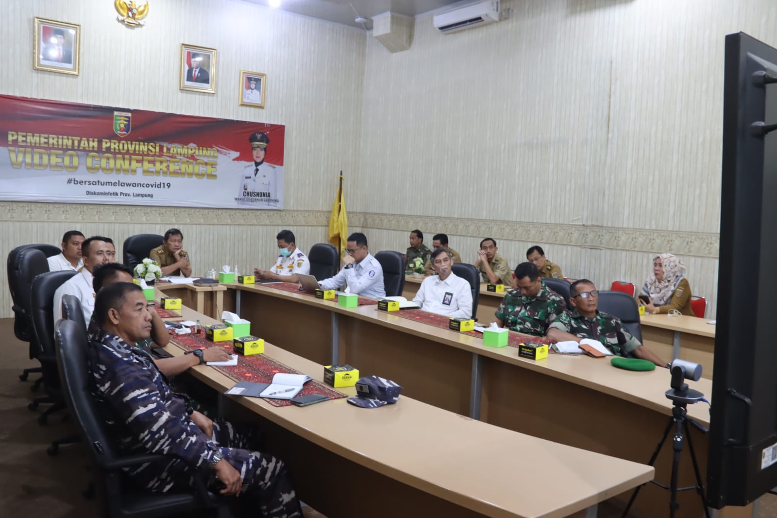 Pemprov Lampung Mengikuti Rapat Koordinasi Pengendalian Inflasi Daerah Bersama Mendagri