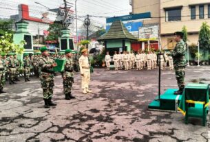 Pimpin Upacara 17-An, Dandim Bacakan Amanat Pangdam IV/Diponegoro