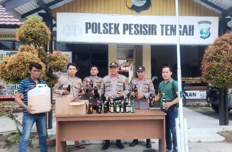 Polsek Pesisir Tengah Polres Pesisir Barat Melaksanakan Kegiatan Ops Cempaka Krakatau 2023