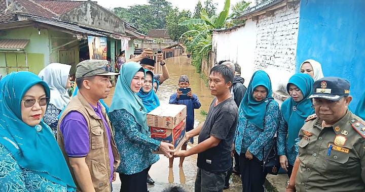 Respon Cepat, Depriyana Ardian beri bantuan korban banjir