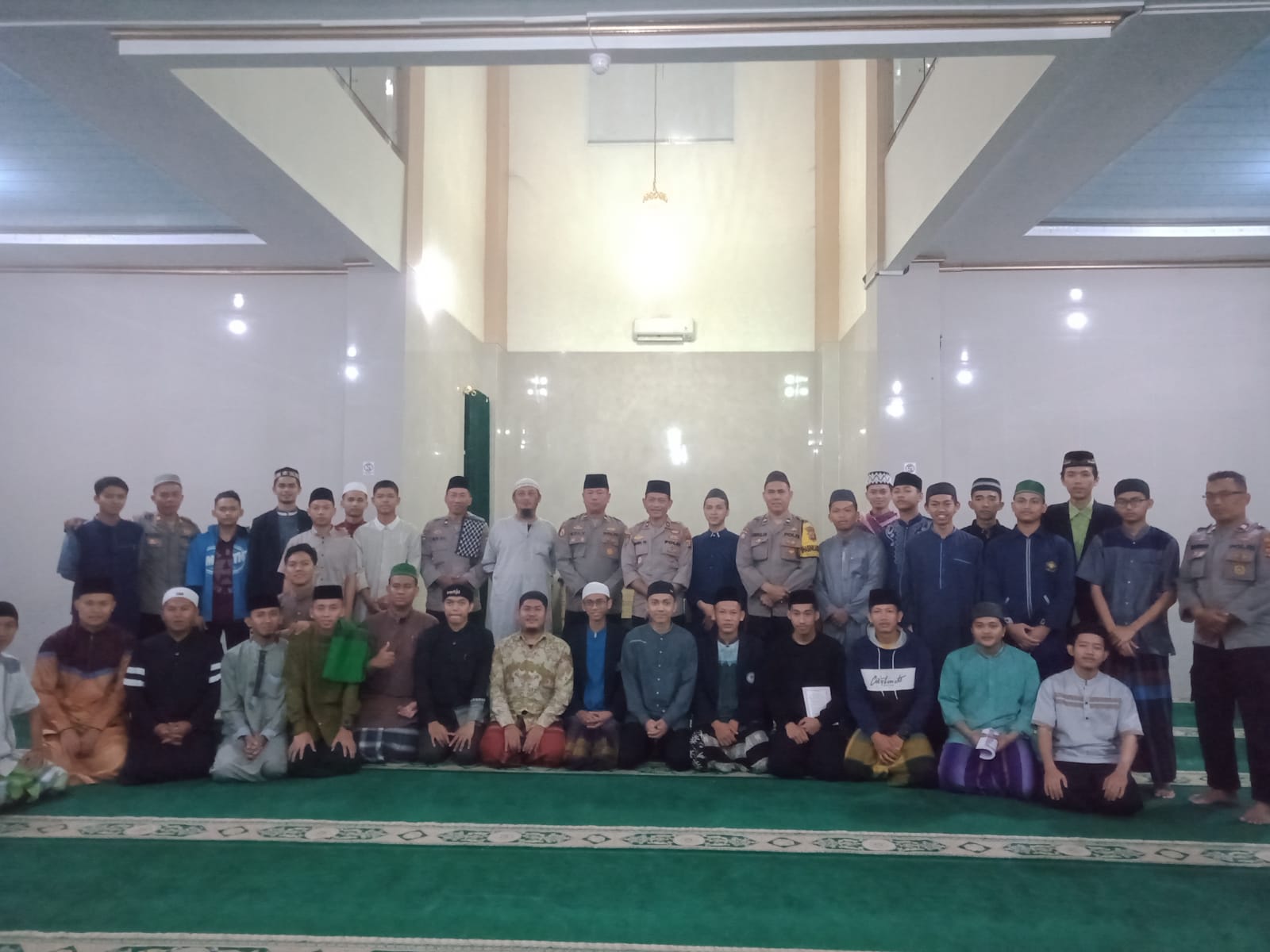 Safari Subuh, Kasat Samapta Polresta Bandar Lampung Ajak Masyarakat Jaga Kerukunan Umat Beragama