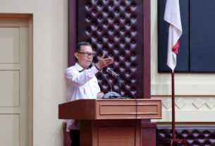 Sekdaprov Fahrizal Darminto Pimpin Rapat Pelaksanaan APBD 2023 dan Penguatan Aparatur dalam Penyusunan Laporan Keuangan di Lingkungan Pemprov Lampung