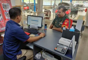 Showroom Daihatsu Manjadi Incaran Komsos Babinsa Kelurahan Jajar, Ini Alasannya