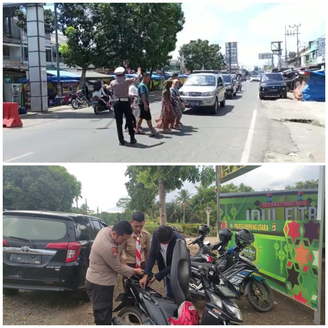 293 Personil Polres Lampung Utara bersama TNI dan Instansi terkait amankan arus mudik