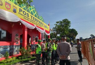 Babinsa Jajaran Kodim Boyolali Ikut Terjun Pengamanan Arus Mudik Lebaran