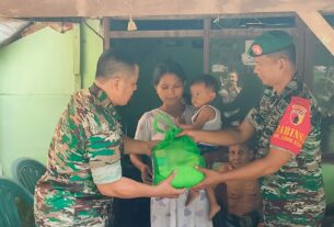 Babinsa Kodim Bojonegoro berikan Bantuan Nutrisi Tambahan Anak Baduta