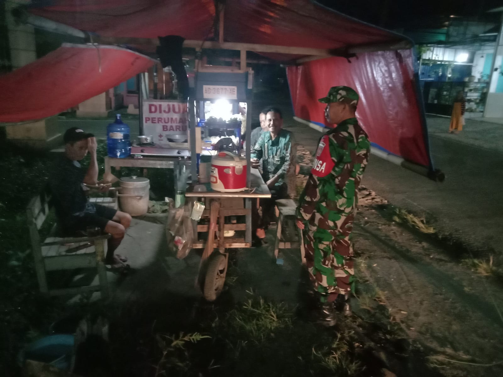 Cipta Kondisi Bulan Ramadan, Koramil Karangmalang Gelar Patroli Malam