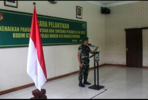 Dandim Boyolali Pimpin Upacara Korps Raport Kenaikan Pangkat Prajuritnya