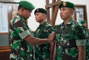 Danrem 074/Warastratama Terima Laporan Korps KP Perwira serta melantik KP Bintara dan Tamtama