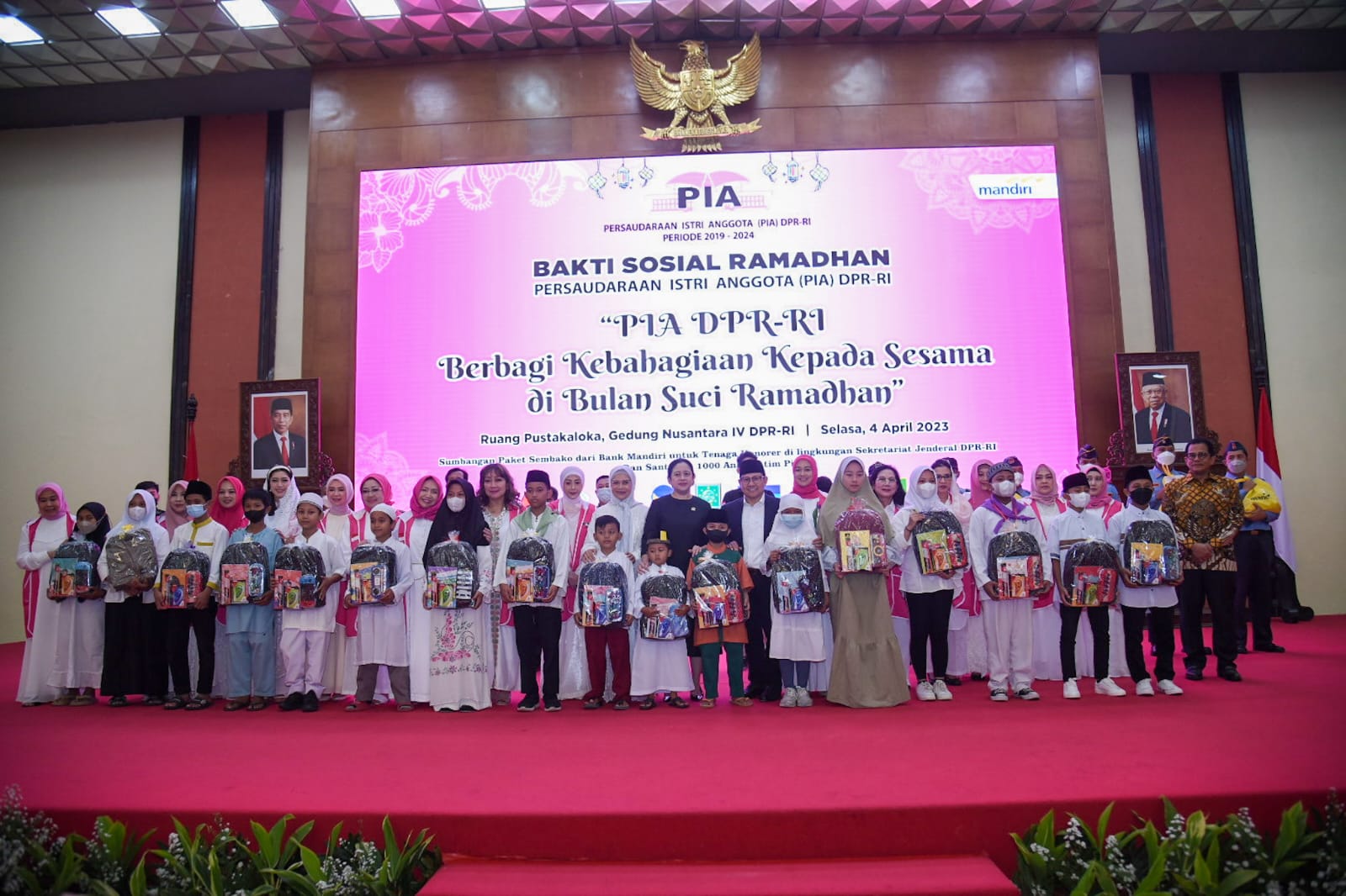 Di Acara Pemberian Santunan Anak Yatim, Puan Sebut Kebahagiaan Sejati Berasal dari Memberi