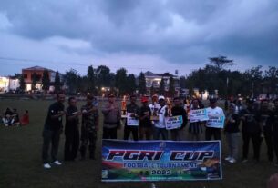 Final PGRI Cup Jatiroto Dimenangkan Keduwang FC, Koramil Dan Polsek Amankan Pertandingan