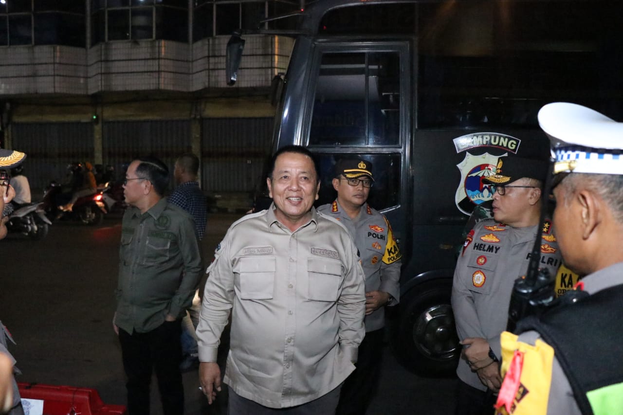 Gubernur Arinal Djunaidi Bersama Forkopimda Pantau Situasi Malam Jelang Idul Fitri 1444 H
