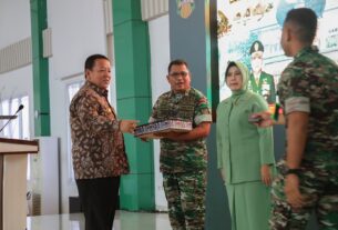 Gubernur Arinal Hadiri Lepas Sambut Komandan Korem 043/Gatam dari Brigjen TNI Ruslan Effendy kepada Brigjen TNI Iwan Ma’kruf Zainudin