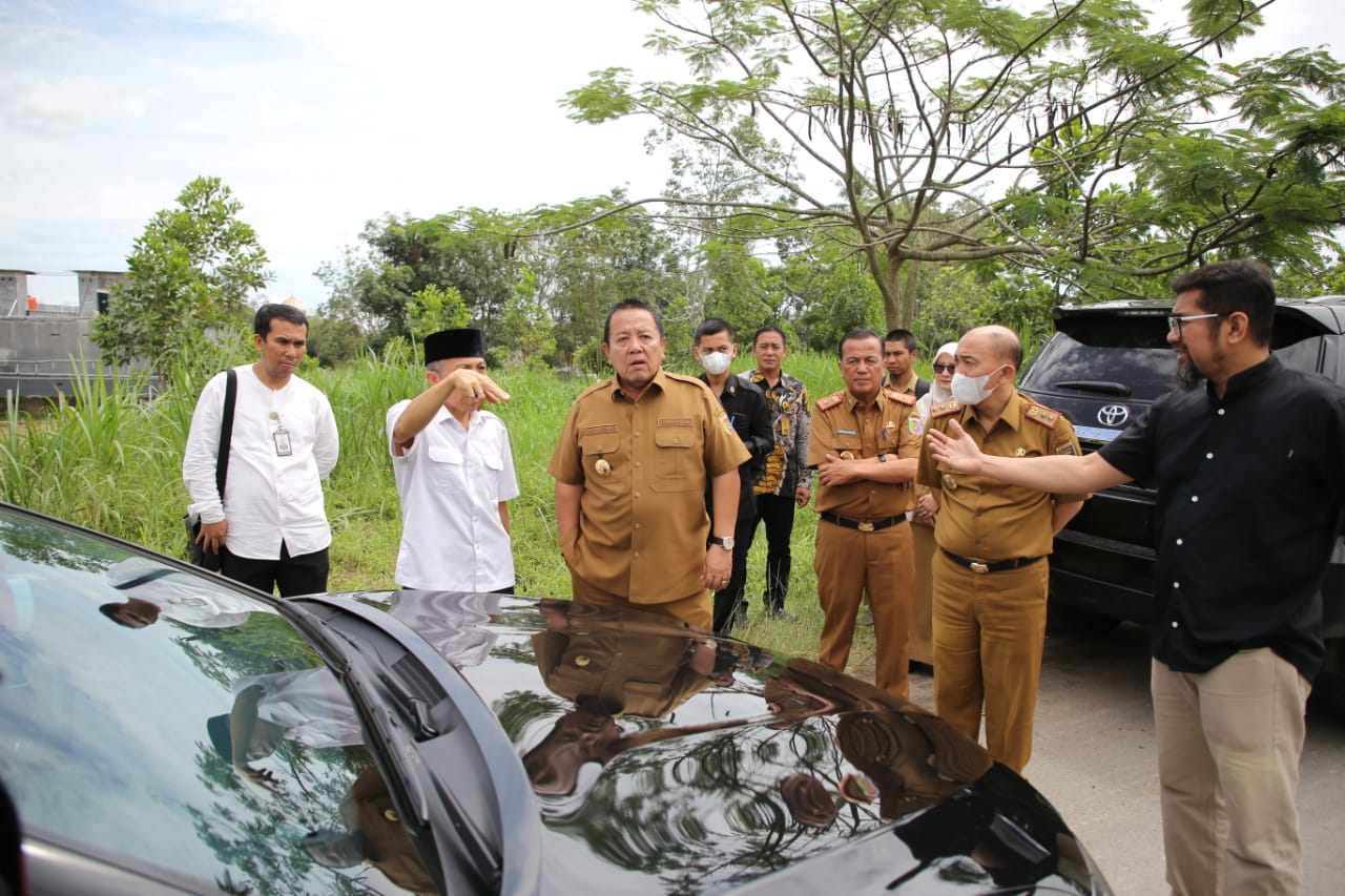Gubernur Arinal Tnjau Lokasi Pembangunan Gerbang Selamat Datang di Pintu Tol Kota Baru, Tahapan Pembangunan Dimulai Juli 2023