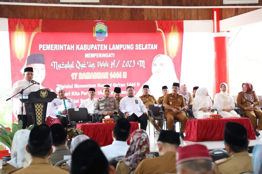 Pemkab Lampung Selatan Gelar Peringatan Nuzulul Qur’an 1444 H/2023 M di Aula Sebuku