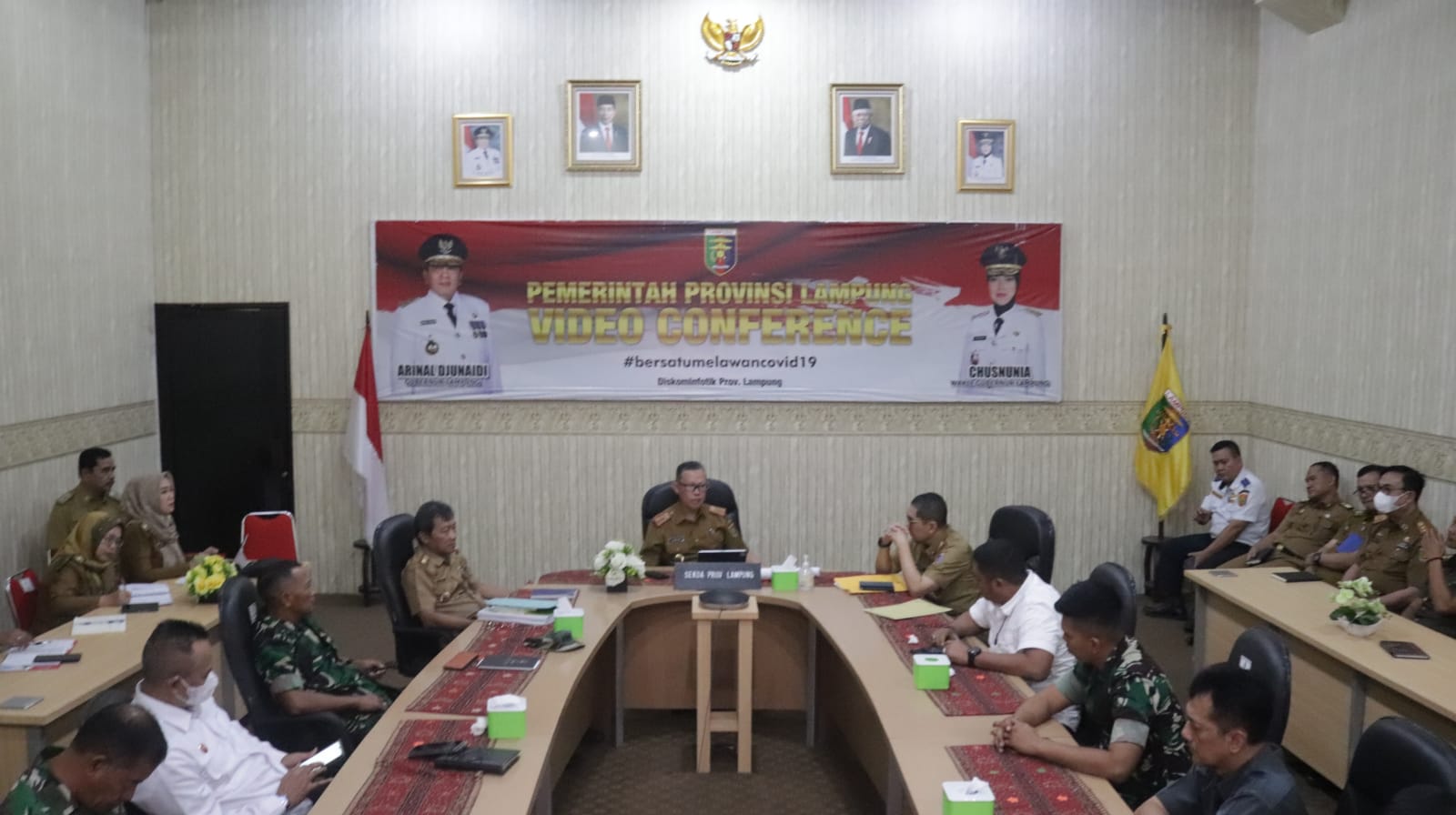 Pemprov Lampung Ikuti Rapat Pengendalian Inflasi Daerah Bersama Menteri Dalam Negeri RI