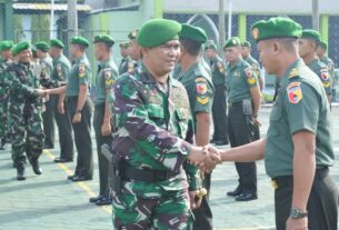 Periode April 2023, 60 Anggota Kodim Bojonegoro Naik Pangkat