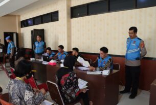 Polresta Bandar Lampung Lakukan Tahap Pemeriksaan Administrasi Awal Calon Anggota Polri T. A. 2023
