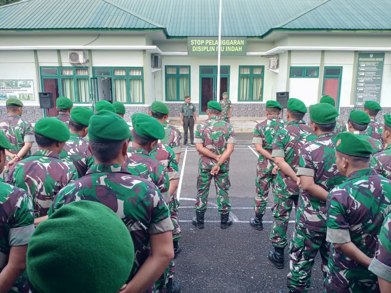 Pimpin Apel Pagi, Kasdim 0105/Abar Mayor Inf Mazwar As'adi Riyanto Samakan Visi Dan Persepsi Untuk Tugas Pokok Ke Depan