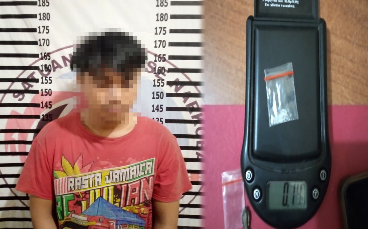 Simpan Narkotika di Dalam Kotak Rokok, Pemuda 25 Tahun Ditangkap Polisi di Pasar Unit 2
