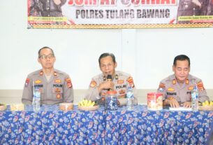 Polres Tulang Bawang Tampung Keluhan Warga Banjar Dewa Saat Menggelar Jum'at Curhat