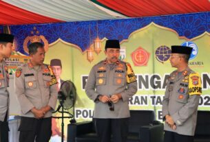Waka Polda Lampung Cek dan Tinjau Pos PAM Penumangan Ops Ketupat Krakatau 2023.