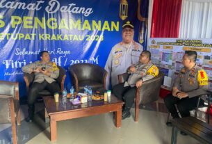 Wakapolda Lampung Kunjungi Pos Pam Rest Area 208 A, Ini Pesan Yang Disampaikan