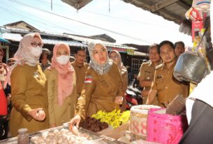 Wakil Gubernur Lampung, Melakukan Pemantauan Ketersediaan dan Harga Pangan Menjelang Hari Raya Idul Fitri 1444H