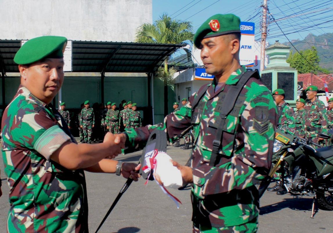 112 Motor Bantuan Dari Kemhan Diserahkan Dandim Kepada Babinsa Jajaran Kodim 0728/Wonigiri