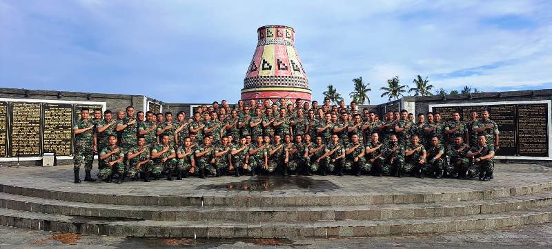 Dandim 0105/Abar Dampingi Danrem 012/TU Napak Tilas "Konvoi Kendaraan Roda Dua" (Batu Putih - Mugo) Rangkaian HUT Korem Ke - 61 Tahun