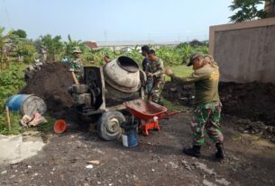 Antusiasme Warga Kelurahan Banjarsari Bersama TNI Dalam Pra TMMD Reguler ke-116 Kodim 0735/Surakarta