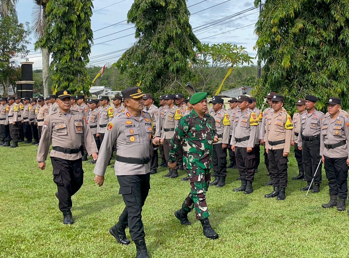 Apel Gelar dan Serpas Pam Pilkakam di Kabupaten Way Kanan, TNI – Polri Sinergi Ciptakan Rasa Aman dan Kondusif