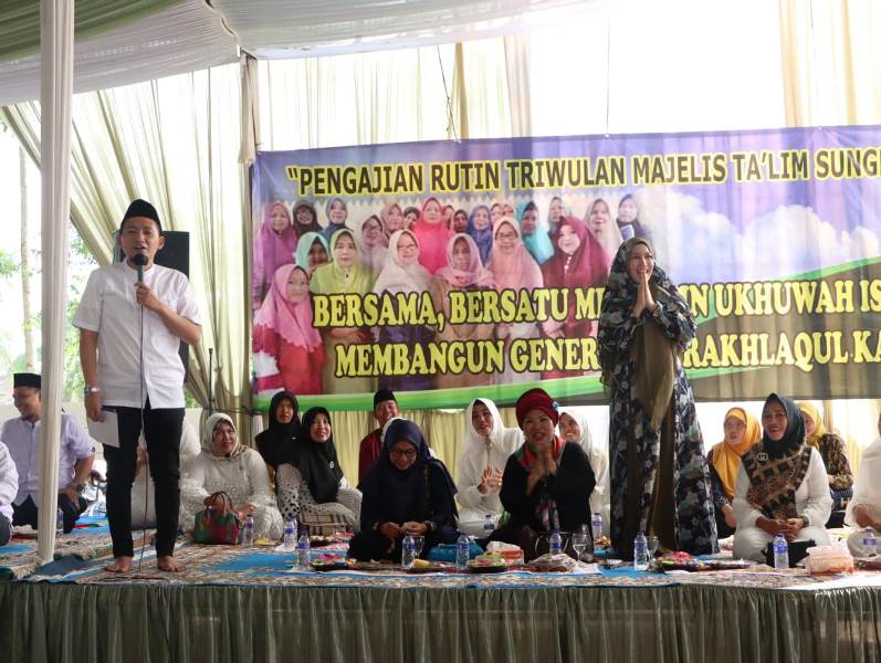 Ardian Saputra silaturahmi dengan Forum Majelis Taklim Sungkai Selatan