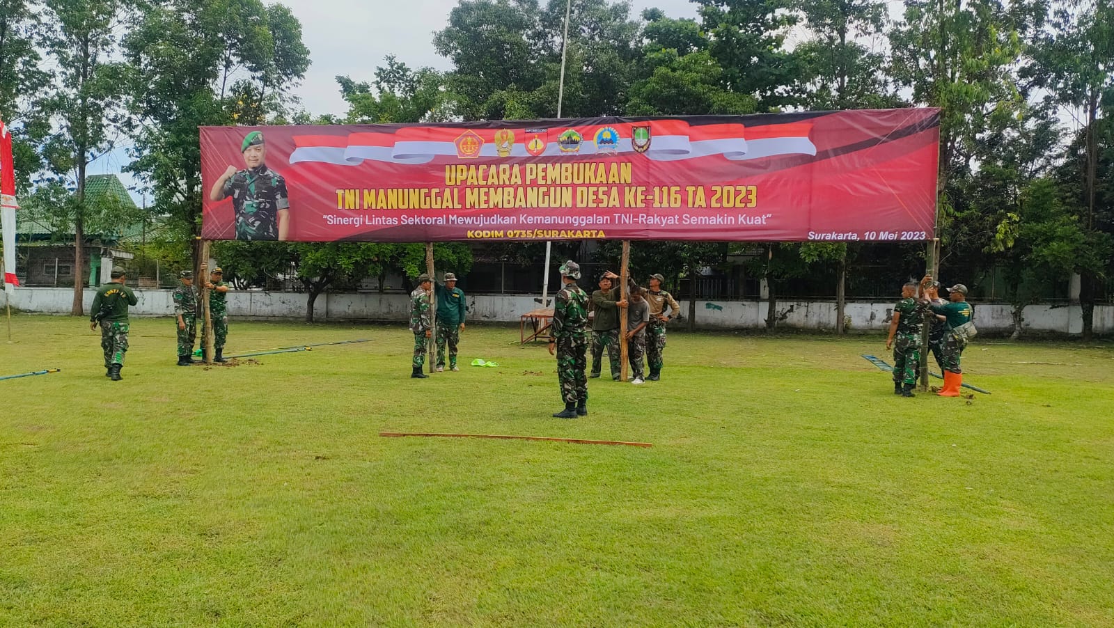 Berbagai Persiapan Terus Dilakukan Jelang Pembukaan TMMD Reguler Ke-116 Kodim 0735/Surakarta