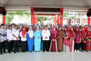 Bupati dan Bunda PAUD Halalbihalal dengan Pengurus Himpaudi Lampung Selatan