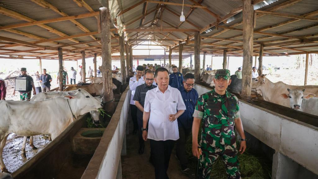 Danrem 012/TU Sambut Pejabat Gubernur Aceh Tinjau Lahan Poktan Teuku Umar Farm
