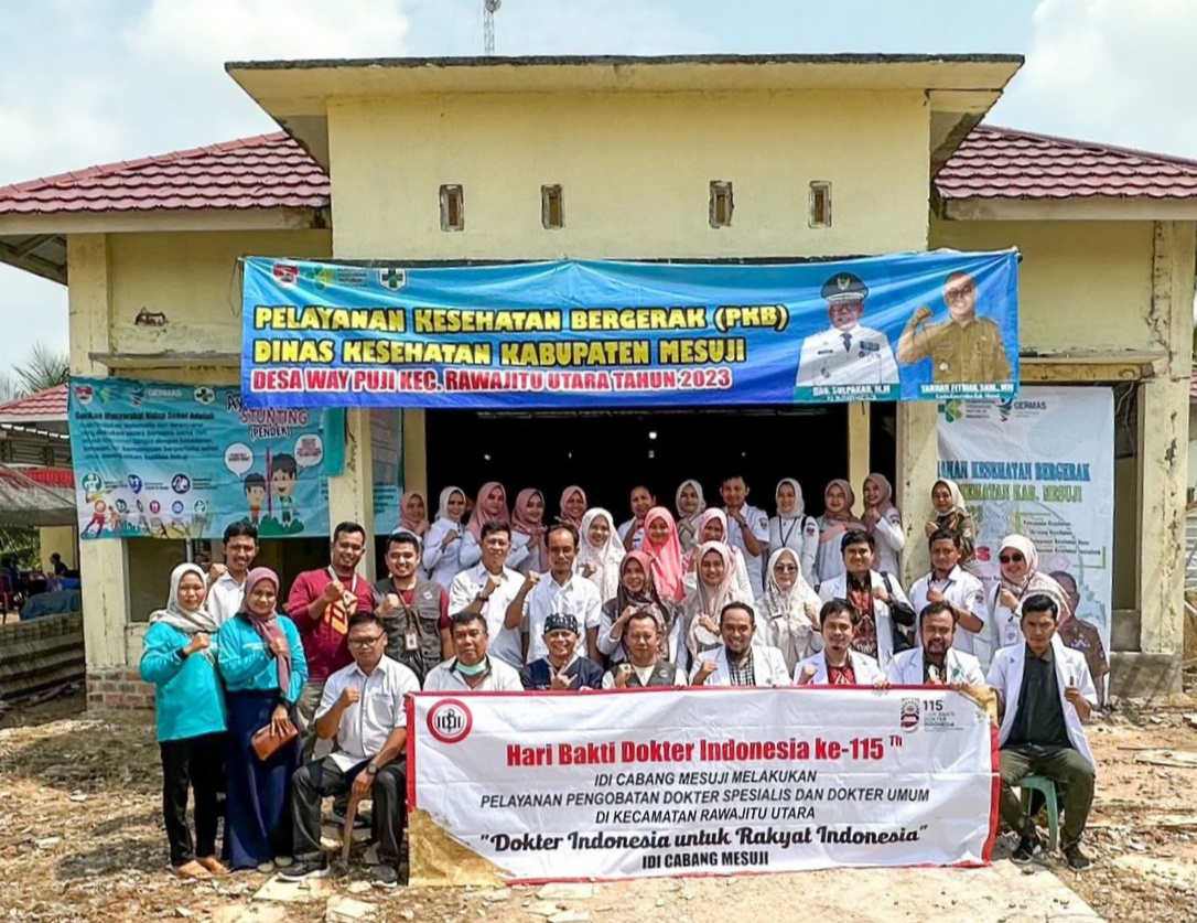 Dinas Kesehatan Mesuji Berikan Pelayanan Kesehatan Bergerak (PKB) Ke Desa
